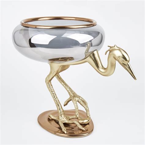 Buy Eternity Vivere Glass Heron Decorative Bowl from Home Centre at ...