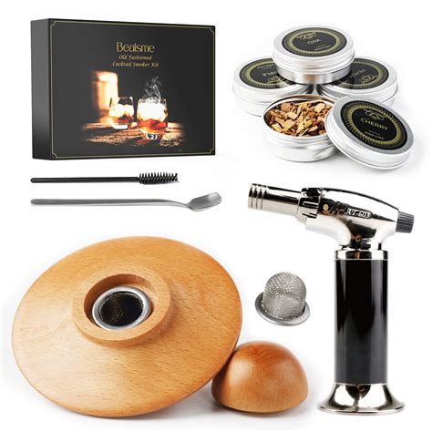 Whiskey Cocktail Smoker Kit With Torch Beaisme Bourbon Drink Smoker ...