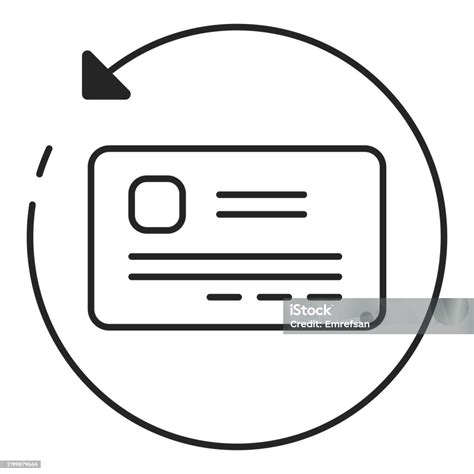 Credit Card Refund Icon Payment Reversal Transaction Return Online ...