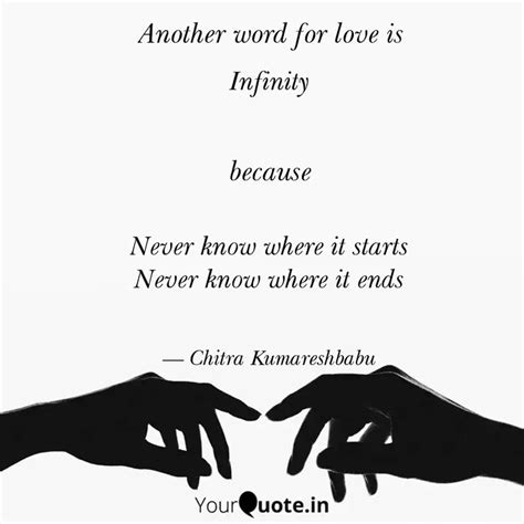 Infinity Never know w... | Quotes & Writings by Chitra Kumareshbabu ...