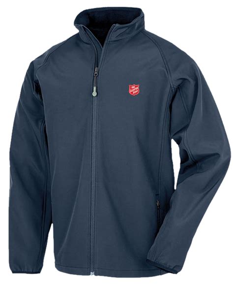 Sustainable Mens Softshell Jacket in Navy Salvationist Publishing
