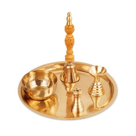 Buy Bronze Pooja Thali - Sacred & Elegant – Organic Gyaan