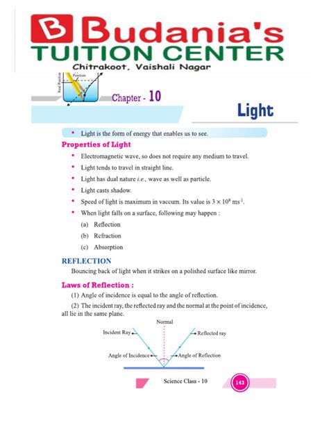 Image result for Science Class 10 Light Notes