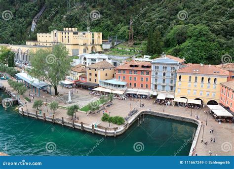 Riva Del Garda Town Panorama at Lake Garda in Italy Editorial Stock ...