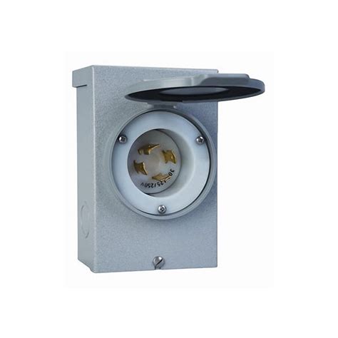 Reliance PB20 5,00-Watt 120/240-Volt 20-Amp Non-Metallic Power Inlet B ...