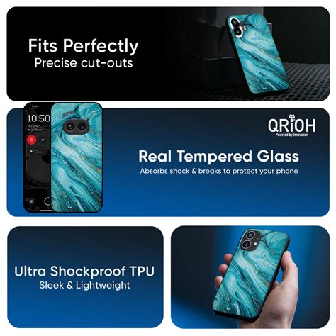 Ocean Marble Nothing Phone 3a Pro Glass Back Cover - Flat 35% Off On ...