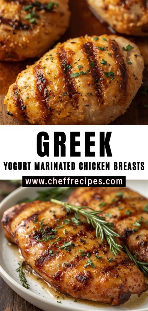 Greek Yogurt Marinated Chicken Breasts | Cheff Recipes