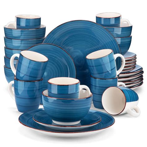 Vancasso Stoneware Dinnerware Set 32 Pieces Blue | Desertcart INDIA