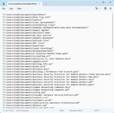 Image result for List Folder Contents to Text File Windows 11