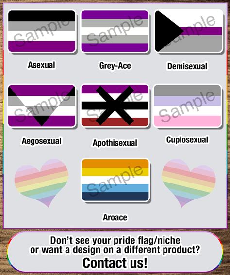 Ace Spectrum Pride Flags: Asexual, Grey-ace, Demisexual, Ageo, Apothi ...