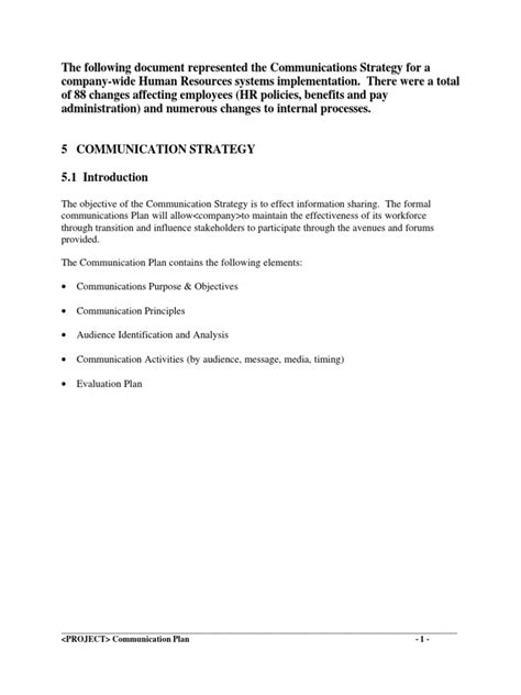 Image result for Communication Strategy Example