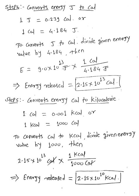 [Solved] calculate the energy released in calorie and kilocalorie when 1 g... | Course Hero