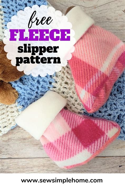 Image result for Fleece Slipper Pattern