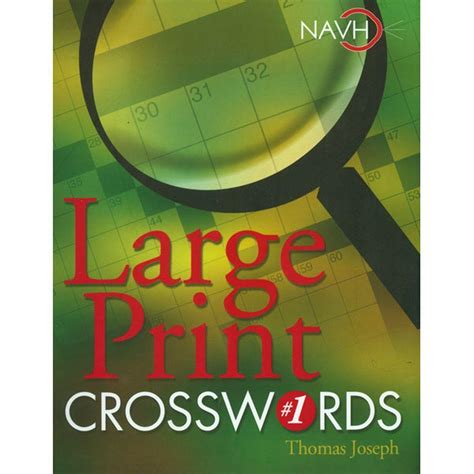 Large Print Crossword Puzzle - Worksheets Library