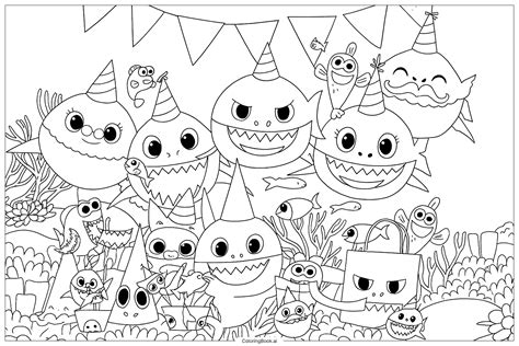 Baby Shark Coloring Book Pages [2025]