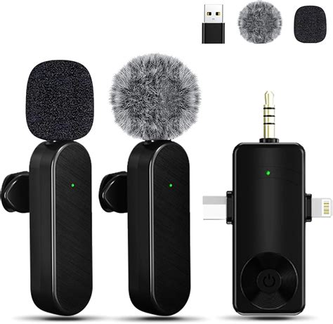 Amazon.com: Tearstone Wireless Lavailer Microphone for iPhone, Android ...