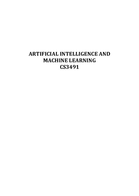 AIML FIN BOOK - BOOK COVERS ANNA UNIVERSITY SYLLABUS - ARTIFICIAL ...