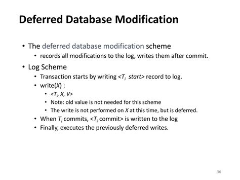 Image result for Explain Deferred Database Modification