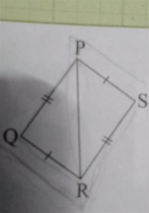 In quadrilateral PQRS, PQ = PS and PR bisects ZP. Show that APRQ & A ...