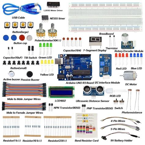 Electrobot Primary DIY Starter Kit for UNO R3 with 27 Projects ...