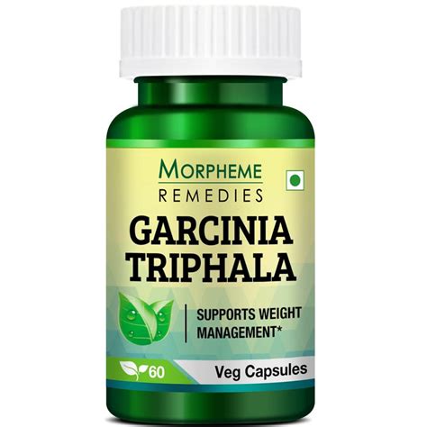 Morpheme Remedies Garcinia Triphala 500mg Extract 60 Veg Caps : Amazon ...
