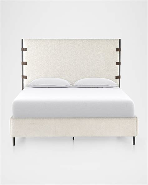 Four Hands Salado Leather King Bed | Horchow