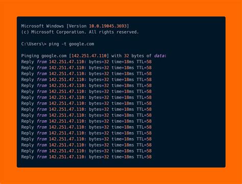 Image result for Ping Command Continuous