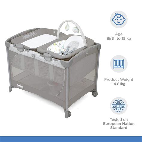 Buy Joie Commuter Change & Bounce Baby Cot Nature's Alphabet - Playard ...
