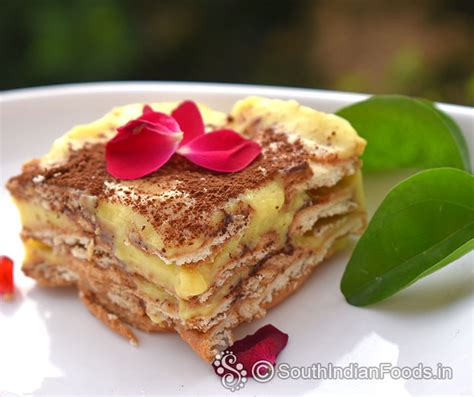 Custard biscuit pudding cake-No oven-No egg-How to make-step by step ...