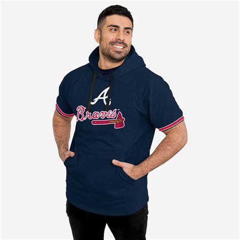 Atlanta Braves Short Sleeve Hoodie FOCO