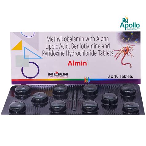 Almin Tablet 10's Price, Uses, Side Effects, Composition - Apollo Pharmacy