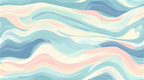 Soft pastel wave patterns for backgrounds and textiles design projects ...
