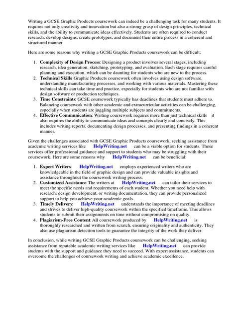 Image result for GCSE Coursework Examples W5