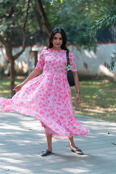 AL 337 Georgette Maxi with lining – Anvi The Label