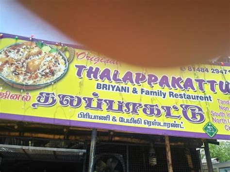 Menu at Thalapakattu Briyani, India, 9R7H+FGG