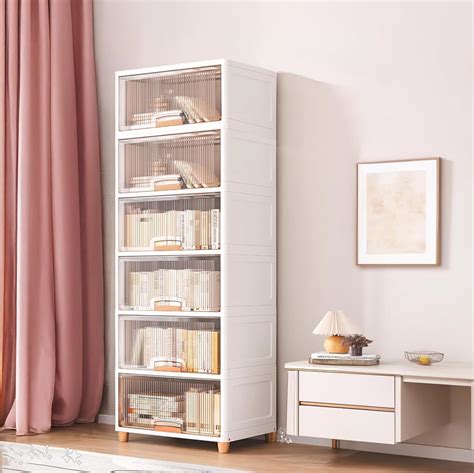 JD FRESH 6 Tier Foldable Plastic Kitchen Cupboard/Cloth Rack for ...