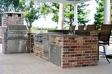 Outdoor Brick Kitchen by Brick Barbeque Veneer Landscaping Network Outdoor Brick Kitchen