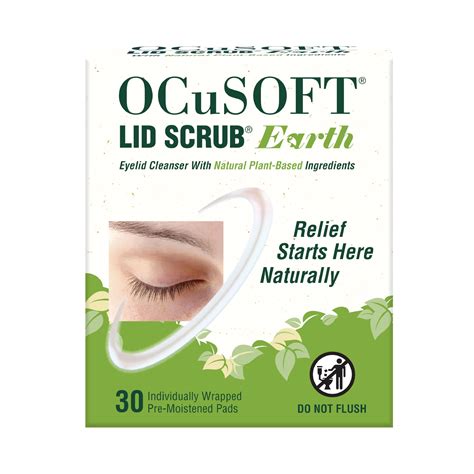 Amazon.com: OCuSOFT Lid Scrub Earth Eyelid Cleanser, Pre-Moistened ...