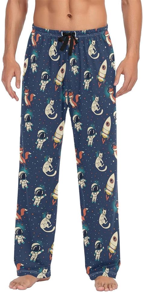 FREEAMG Cute Astronaut Boy Pajama Pants for Men, Men's Separate Bottoms ...