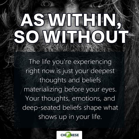As Within, So Without Explained: How We Shape Our Reality