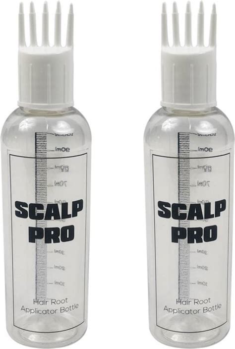 Scalp Pro Hair Root Applicator Bottle with Comb Cap for Applying Hair ...