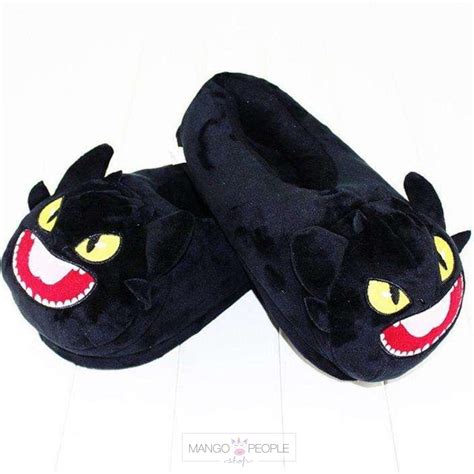 Black Monster Plush Slippers – Mango People