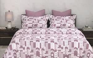 Buy Bombay Dyeing Premium King Size Bedsheet 100% Cotton with 2 Pillow ...