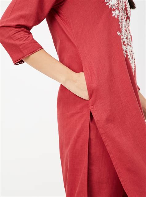 Buy Women Embroidered Straight Kurta Set Online at just Rs. 1299.0 ...