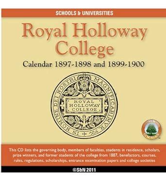 Buy London, Royal Holloway College - Calendar 1897-98 and 1899-1900 ...