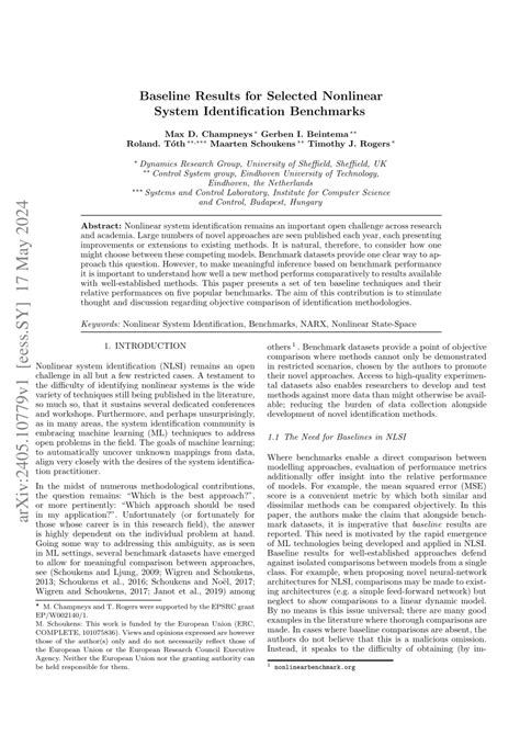 Image result for Nonlinear System Identification