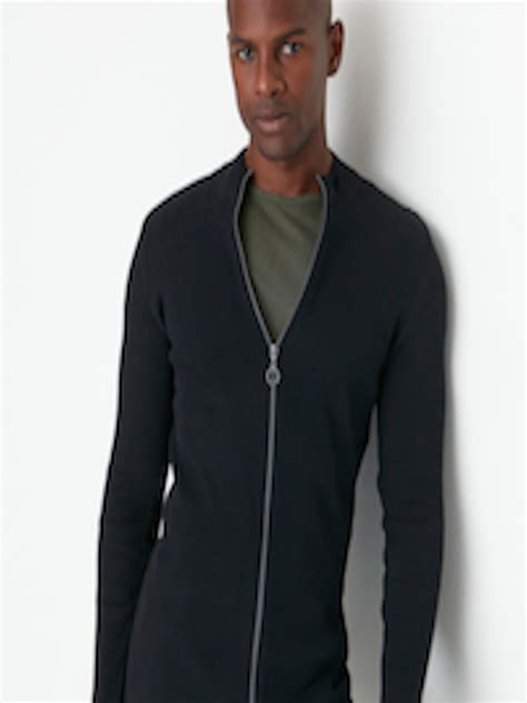 Buy Trendyol Men Black Cardigan - Sweaters for Men 19556760 | Myntra