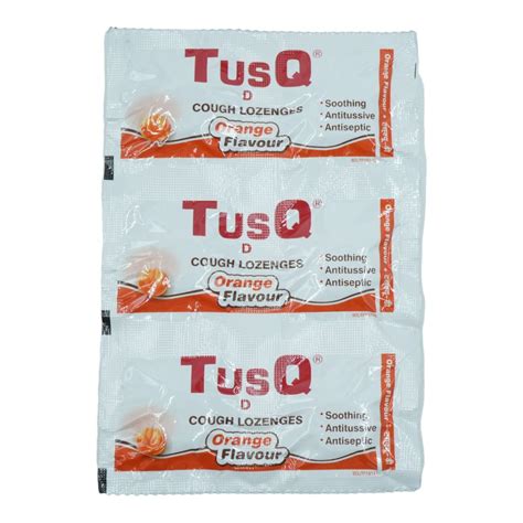 Tusq-D Orange Flavour Lozenges 6's Price, Uses, Side Effects ...