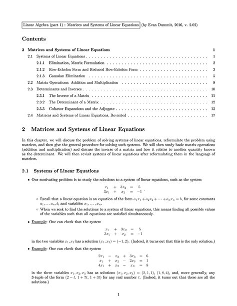 Matrices and systems of linear equations - ♥ r r ♣ rt tr s ♥ ②st ♠s ♦ ♥ ...