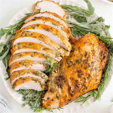 Roast Turkey Breast Recipe Oven Roasted Turkey Breast With White Wine